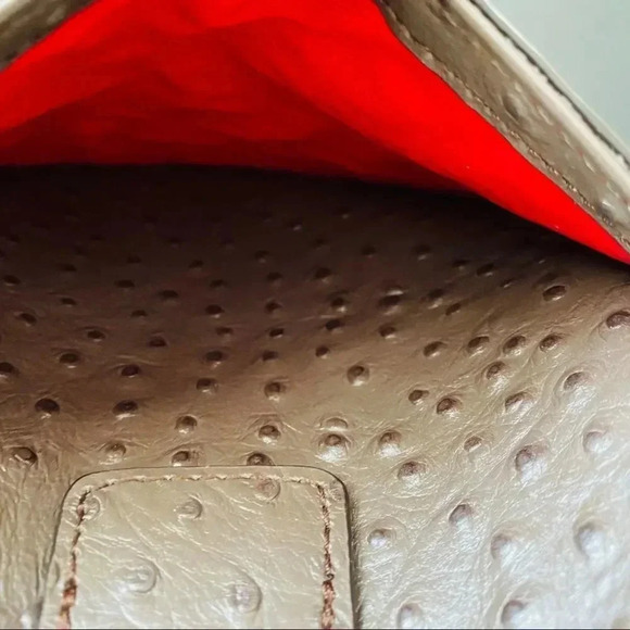 Dooney & Bourke Ostrich Embossed Leather Brynn Bag - Picture 8 of 8